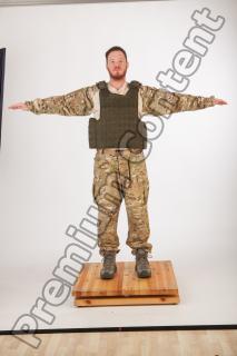 Soldier in American Army Military Uniform 0044